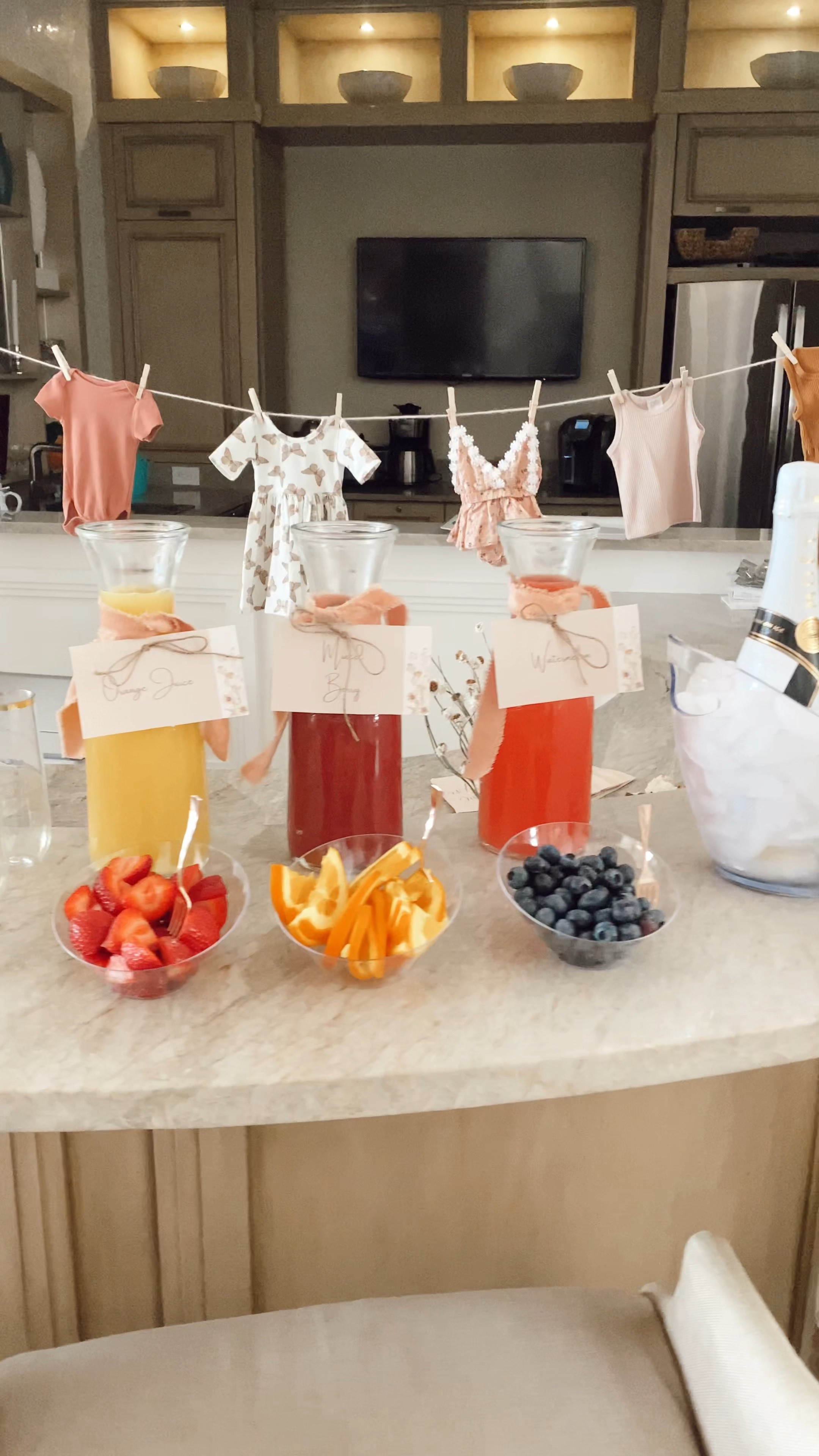Mimosa bar! It mom-osa bar for a baby shower! Baby shower ideas, entertaining, mimosa bar, bridal shower, bridal brunch, champagne bucket

#LTKfamily #LTKstyletip #LTKhome