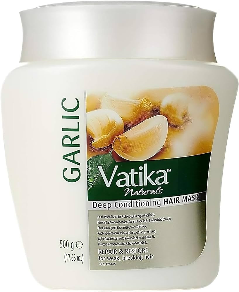 Dabur Vatika Naturals Garlic Hair Mask Treatment Cream, 500 Gram | Amazon (US)