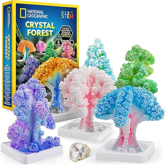 National Geographic Craft Kits for Kids - Crystal Growing Kit, Grow 6 Crystal Trees in Just 6 Hou... | Amazon (US)