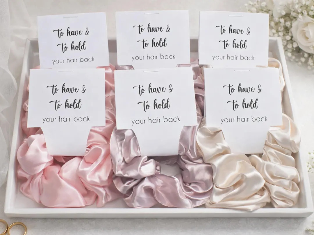 Satin Hair Scrunchies, Bridesmaid Proposal, To Have & To hold | Etsy (US)