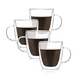 JavaFly Lucia Double Wall Mug 15.5 oz, 8 Pack, Clear | Amazon (US)