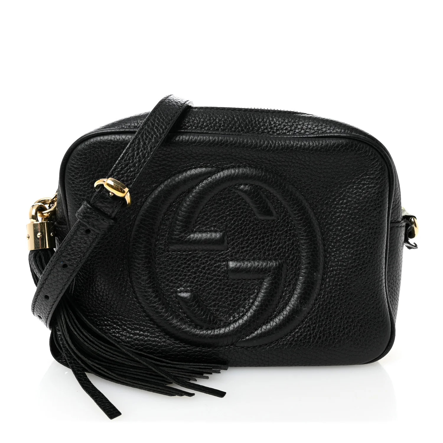 Pebbled Calfskin Small Soho Disco Bag Black | FASHIONPHILE (US)