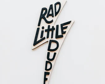 Rad Little Dude Nursery Wood Sign  Baby Boy Nursery Decor  - Etsy | Etsy (US)