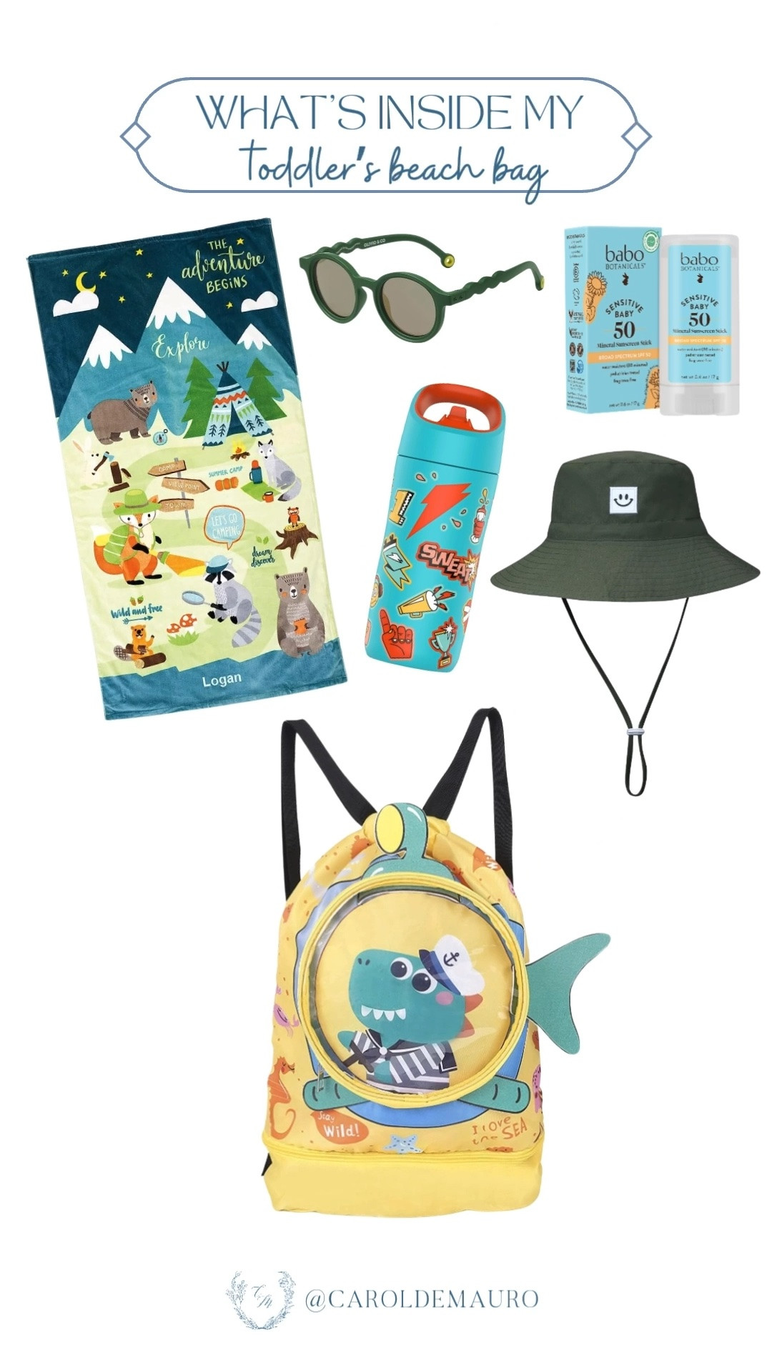 Getting ready for sunny beach days with my little one! I've packed all our toddler essentials—from safe mineral sunscreen and a wide-brim hat to the absolute cutest shark backpack to carry it all.

beach bag essentials, toddler finds, beach day, summer essentials, toddler mom, vacation prep, amazon finds

#LTKSeasonal #LTKKids #LTKU