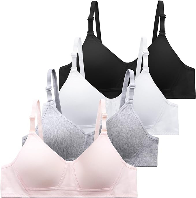 SALIA GIRL Soft Padded Bras for Girls & Teens 12-14, No Wires Cotton Developed Training Bras | Amazon (US)
