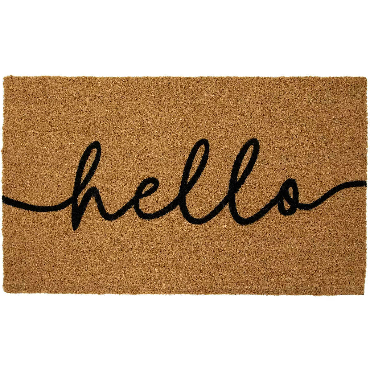 Northlight Natural Coir "Hello" Outdoor Doormat 18" x 30" | Target