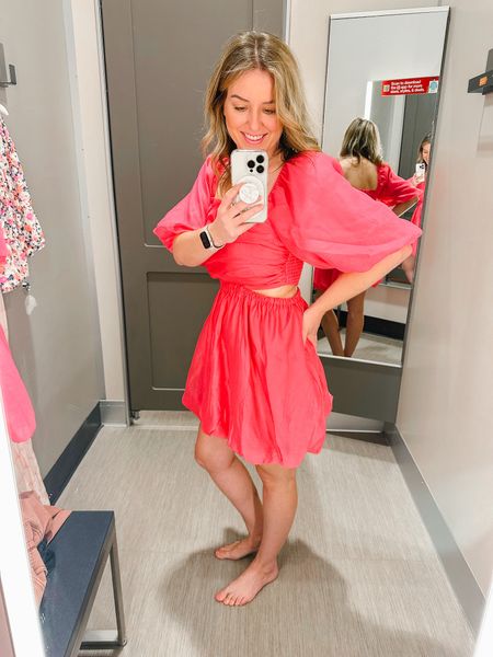 Bubble sleeve dress at target with cutouts. 

#LTKunder100 #LTKunder50