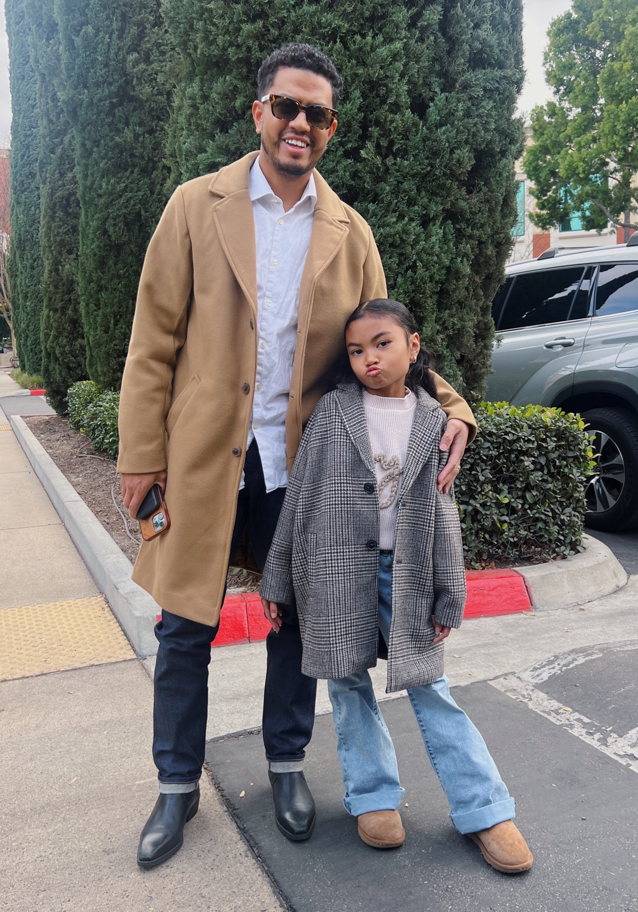 Father Daughter Date

father daughter fashion, family style, white button-up shirt, camel coat, selvage denim jeans, black boots for men, creme knit sweater, flare jeans, ugg boots, plaid coat, winter fashion, family winter outfits, casual chic style, dad and daughter outfit, coordinated family outfits


#LTKKids #LTKMens #LTKStyleTip