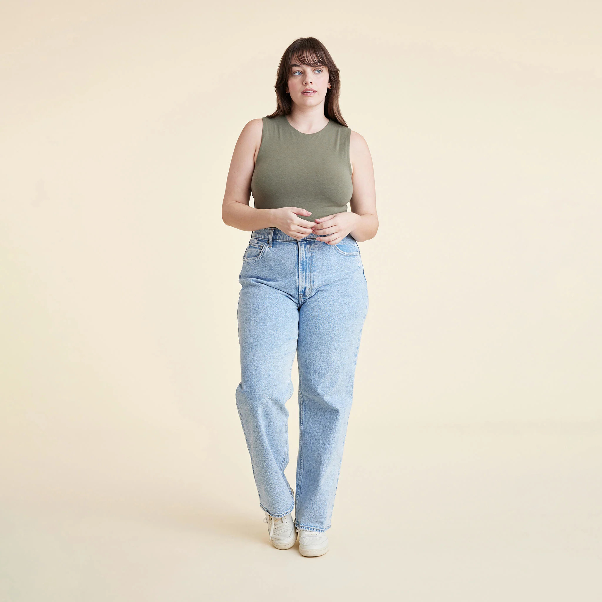 Classic Crew Tank Bodysuit | nuuds