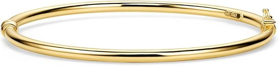 OROVI Bracciale Rigido Argento 925 - Bracciale Donna PLACCATO ORO 18KT Design intrecciato, Chiusu... | Amazon (IT)