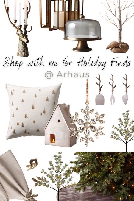 Arhaus Christmas finds! Arhaus holiday finds! Faux fur tree skirt, Christmas cheese and knife set, ornament candle, Arhaus ornament candle, ceramic house set, Christmas napkin rings, prelim faux trees, cloche, snowflake ornaments, classic ornaments, Christmas decor, Christmas decorations 

#LTKhome #LTKHoliday #LTKSeasonal