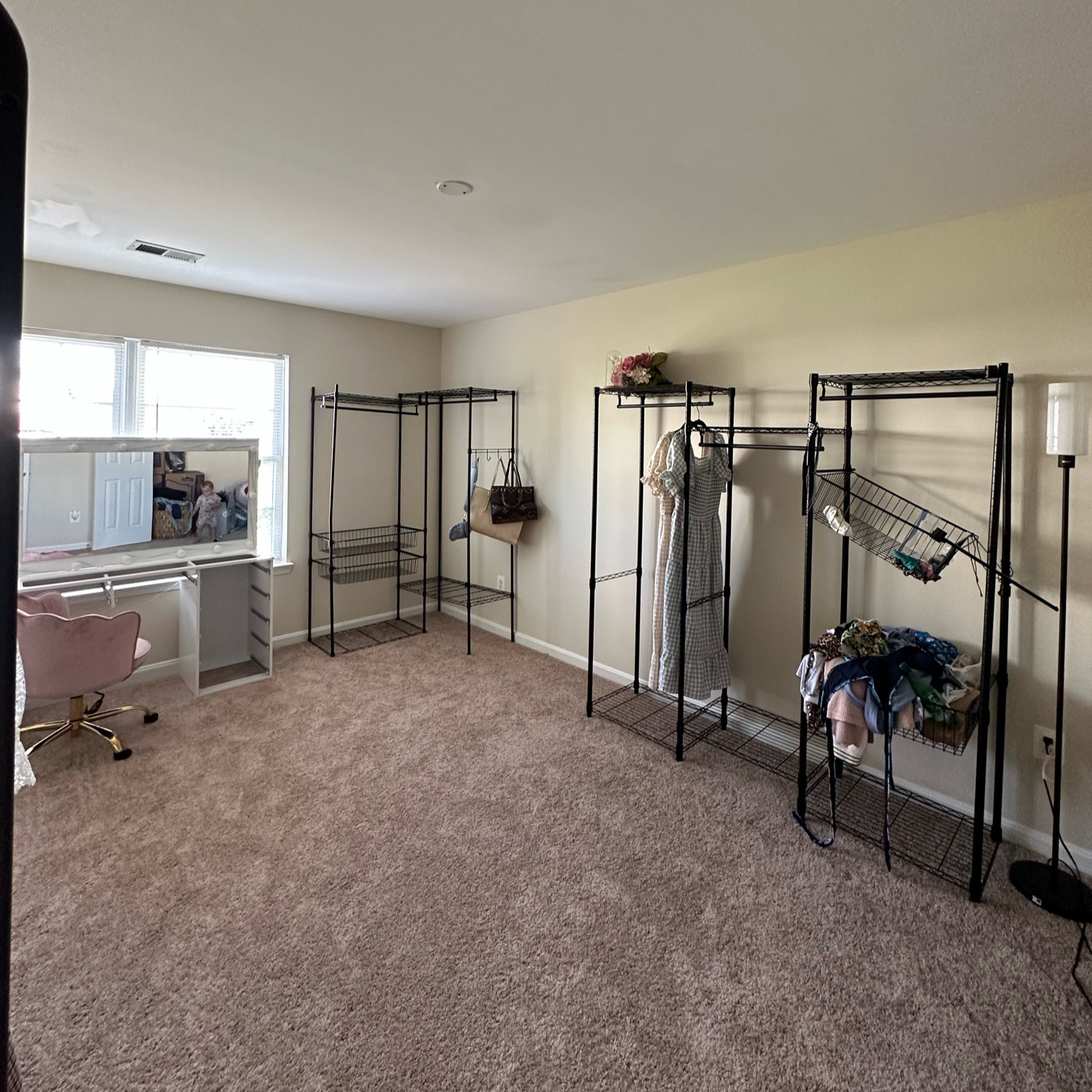 The other side of my closet room! Showing the bare bones racks as a before. 

#LTKhome #LTKBacktoSchool #LTKFind