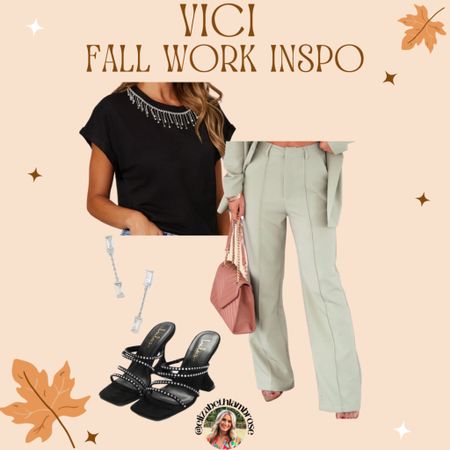 VICI is having a sale so I put together some cute fall work outfits! Some pieces you can style multiple ways which is more bang for your buck!! I love a good business pant that you can pair with multiple colors!! I always go with a good neutral!! 
You can use code SAVEBIG right now to get an extra 40% off their sale prices! Most of these are on sale so grab them while you can! 

#vici #fallsale #fall #recentorder #sweater #tanks #work #tops #workwear #bodysuit #sale #workoutfit #workfits #BusinessCasual #Business #busy #corporate 

#LTKSeasonal #LTKfindsunder50 #LTKworkwear
