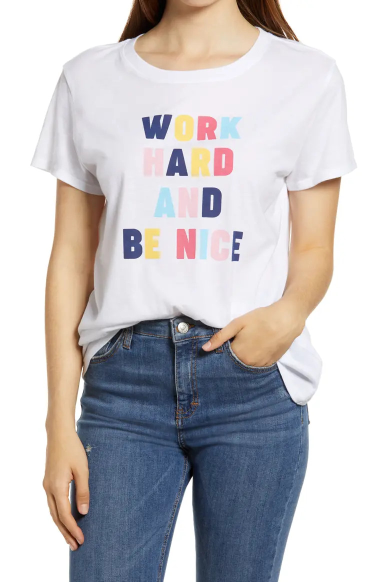 Work Hard Loose Graphic Tee | Nordstrom