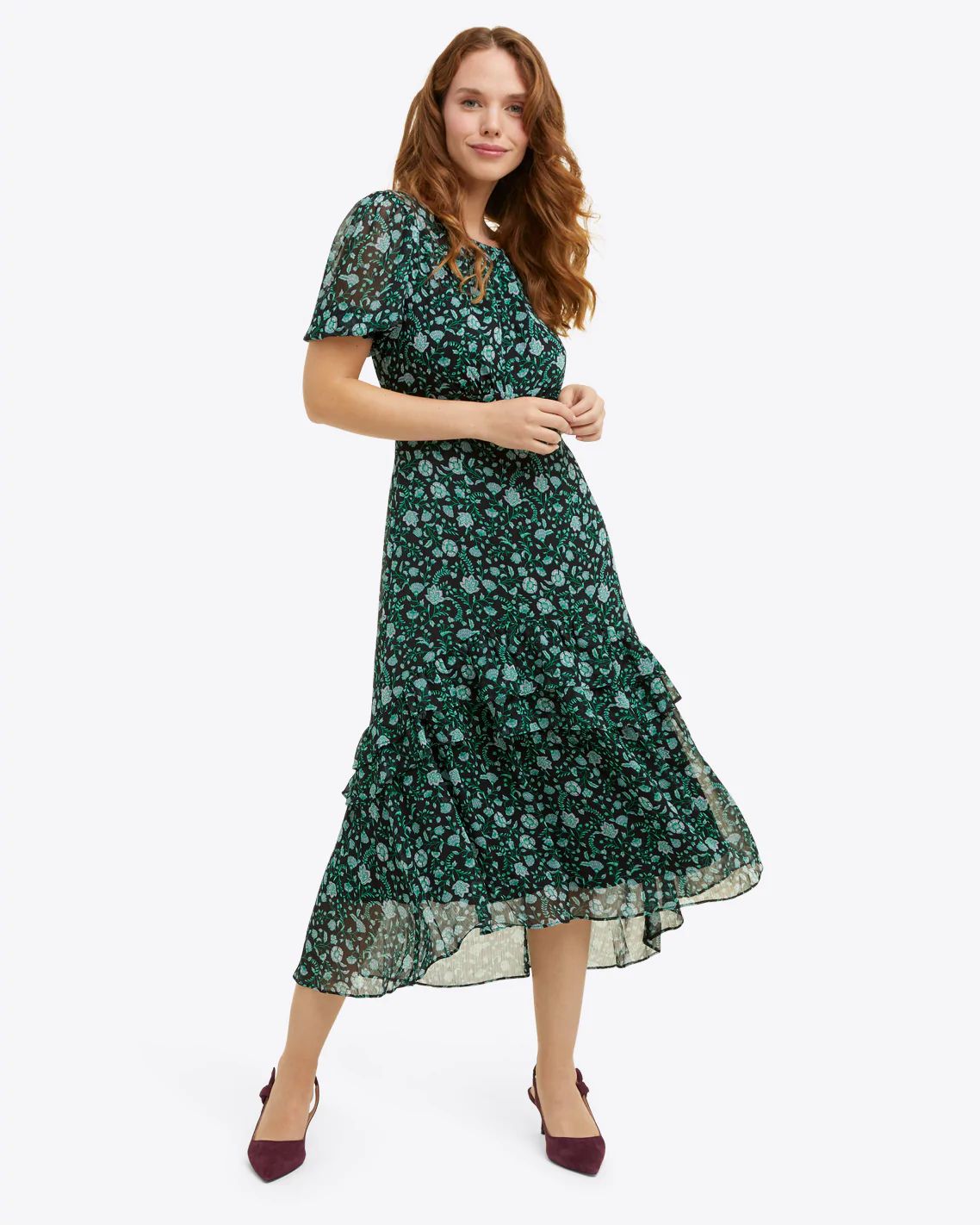 Maxi Dress in Emerald Vine | Draper James (US)