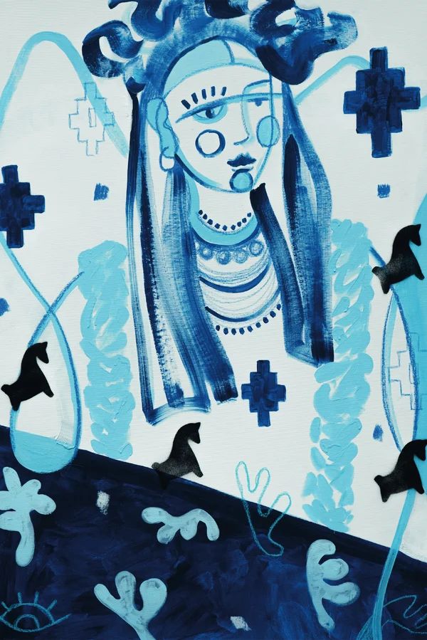 Orysya, In Blue, 2022 | Artfully Walls