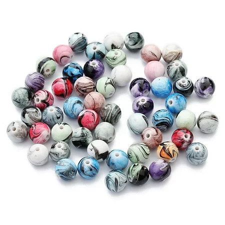 100Pcs Keychain Diy Beads Diy Necklace Beads Resin Beads for Crafts Diy Beads Accessories | Walmart (US)