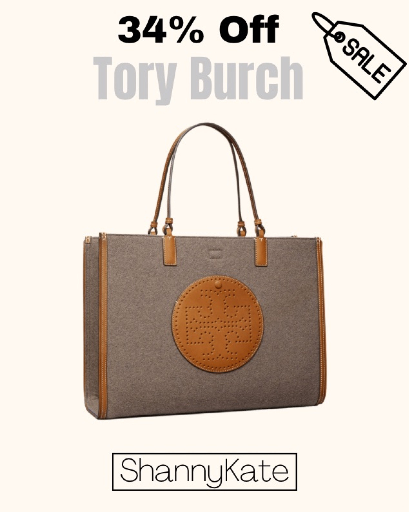 Tory Burch Ella Felt Tote on sale now- 34% off. 

Ella purse. Ella bad. Tory Burch. Tory bag. 

#LTKsalealert #LTKFind #LTKitbag