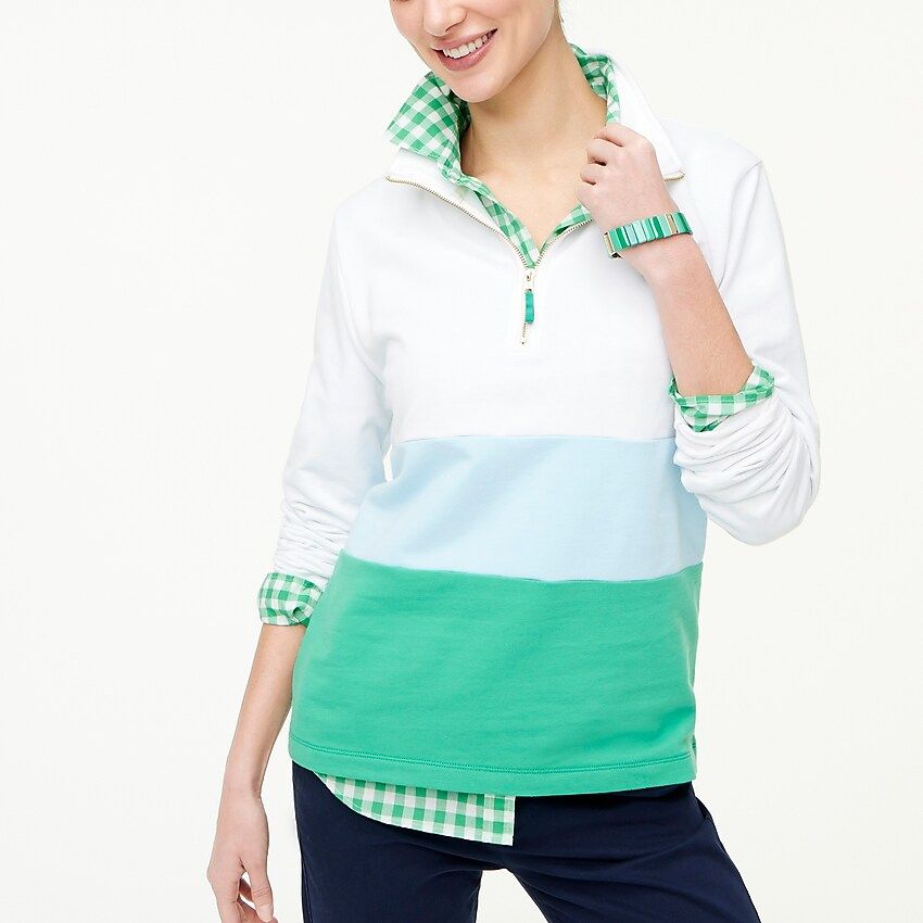 Colorblock half-zip pullover | J.Crew Factory