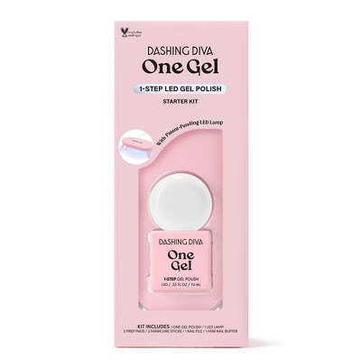 Dashing Diva One Gel Color Nail Polish Starter Kit - Daikon - 8ct | Target