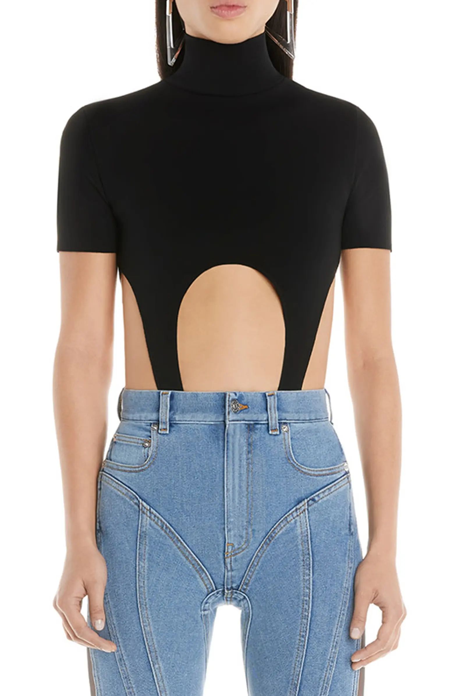 Cutout Turtleneck Bodysuit | Nordstrom