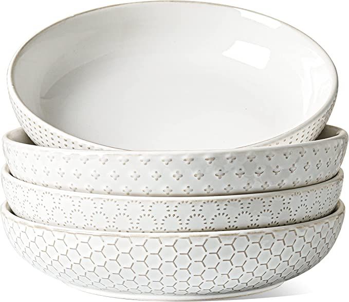 LE TAUCI Large Salad Bowls, 42oz Pasta Bowl and Serving Plate Bowls, House-warming Gift, Ceramic ... | Amazon (US)