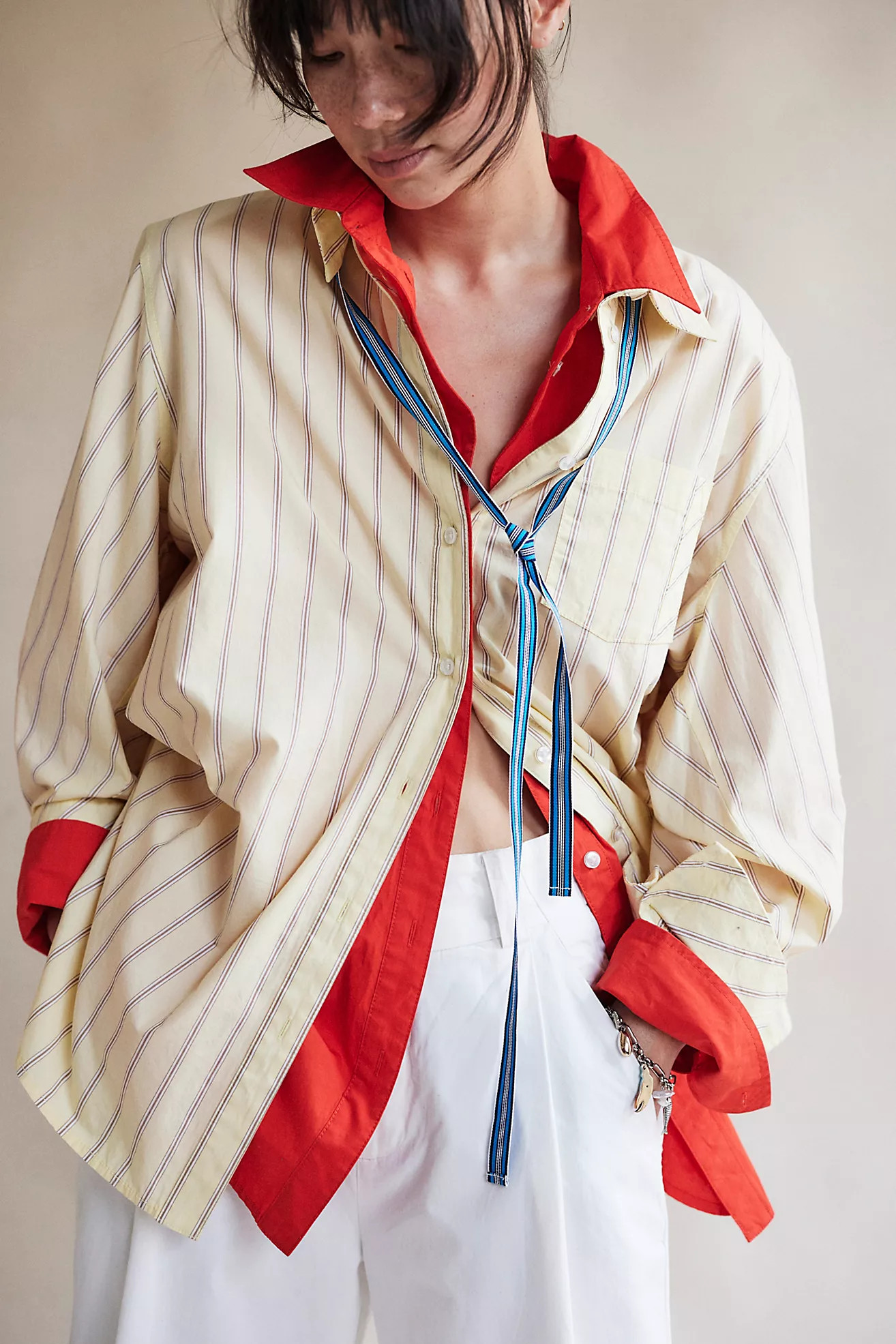 Sabine Striped Articulated Shirt | Free People (Global - UK&FR Excluded)