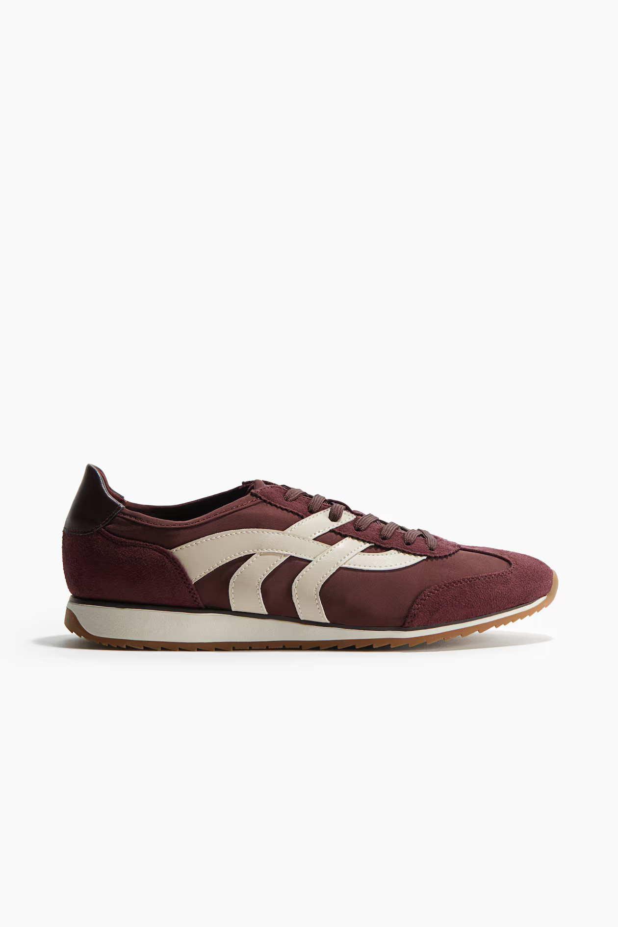 Trainers - Burgundy/Cream - Ladies | H&M GB | H&M (UK, MY, IN, SG, PH, TW, HK)