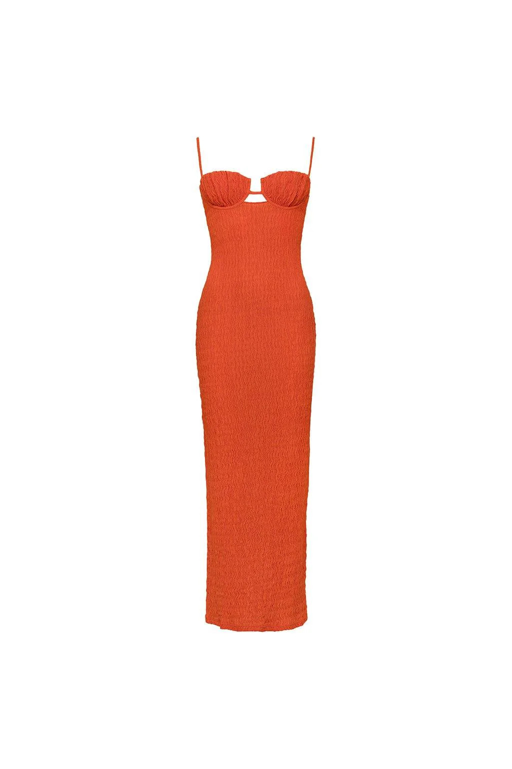 Tangerine Petal Long Slip Dress | Montce