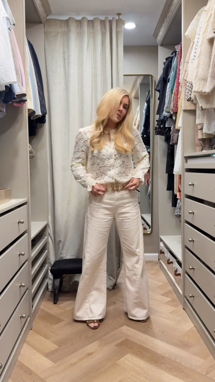 Love the shape of these twist jeans. 
I sized down (there’s no stretch) I’m in 26 instead of my usual 25
Green necklace selling out!!

#LTKgrwm #LTKdayinmylife #LTKootd