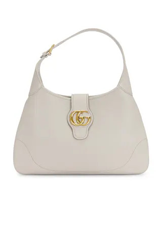 FWRD Renew Gucci Aphrodite Shoulder Bag in Beige from Revolve.com | Revolve Clothing (Global)