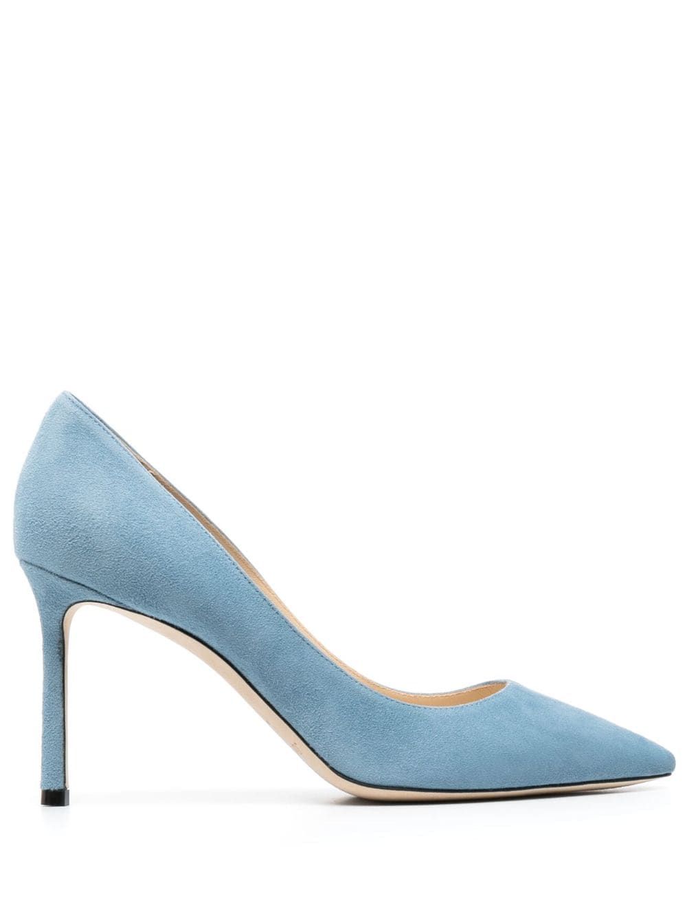 Jimmy Choo Romy 85mm Suede Pumps - Farfetch | Farfetch Global