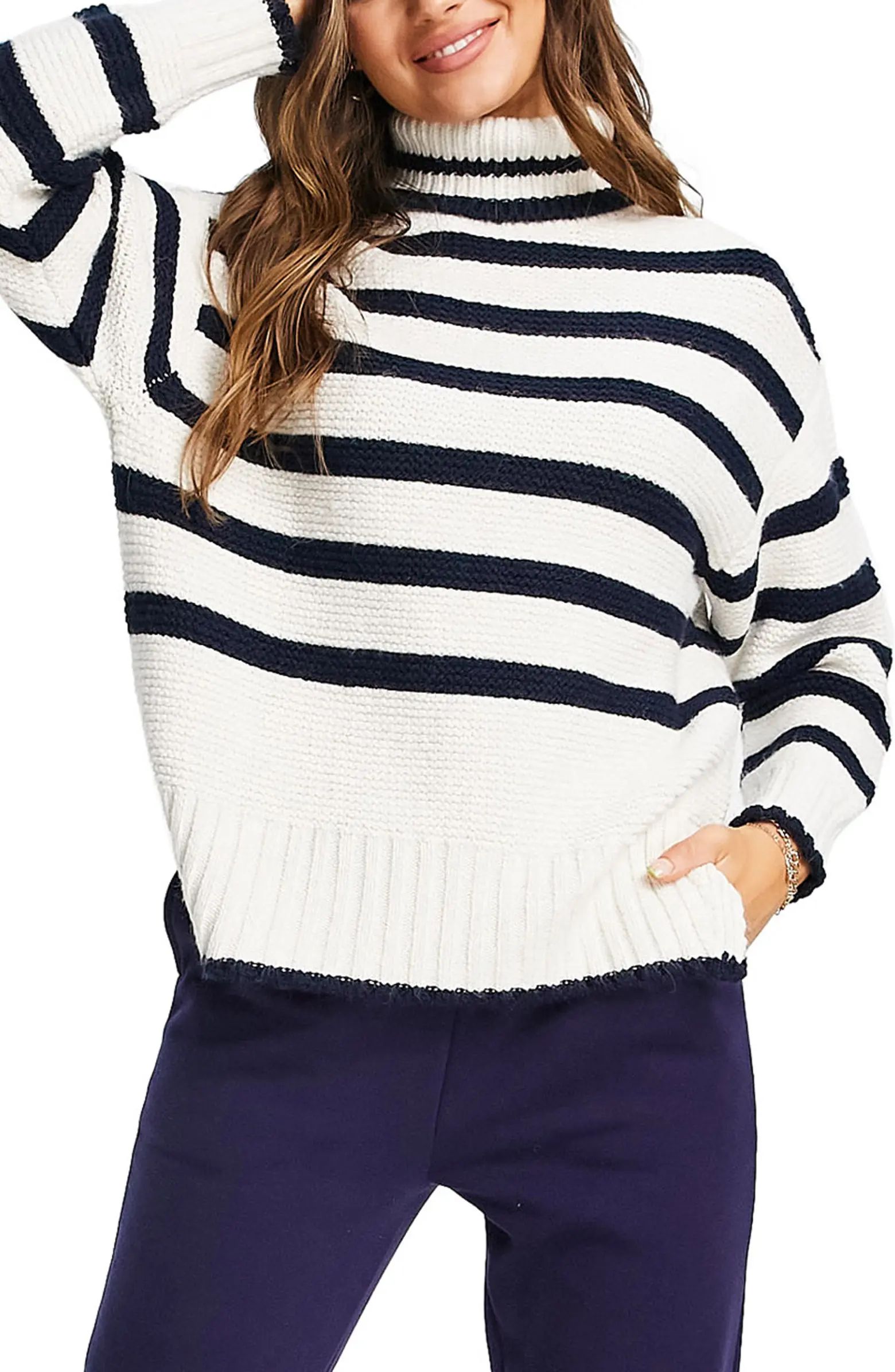 Stripe Turtleneck Sweater | Nordstrom