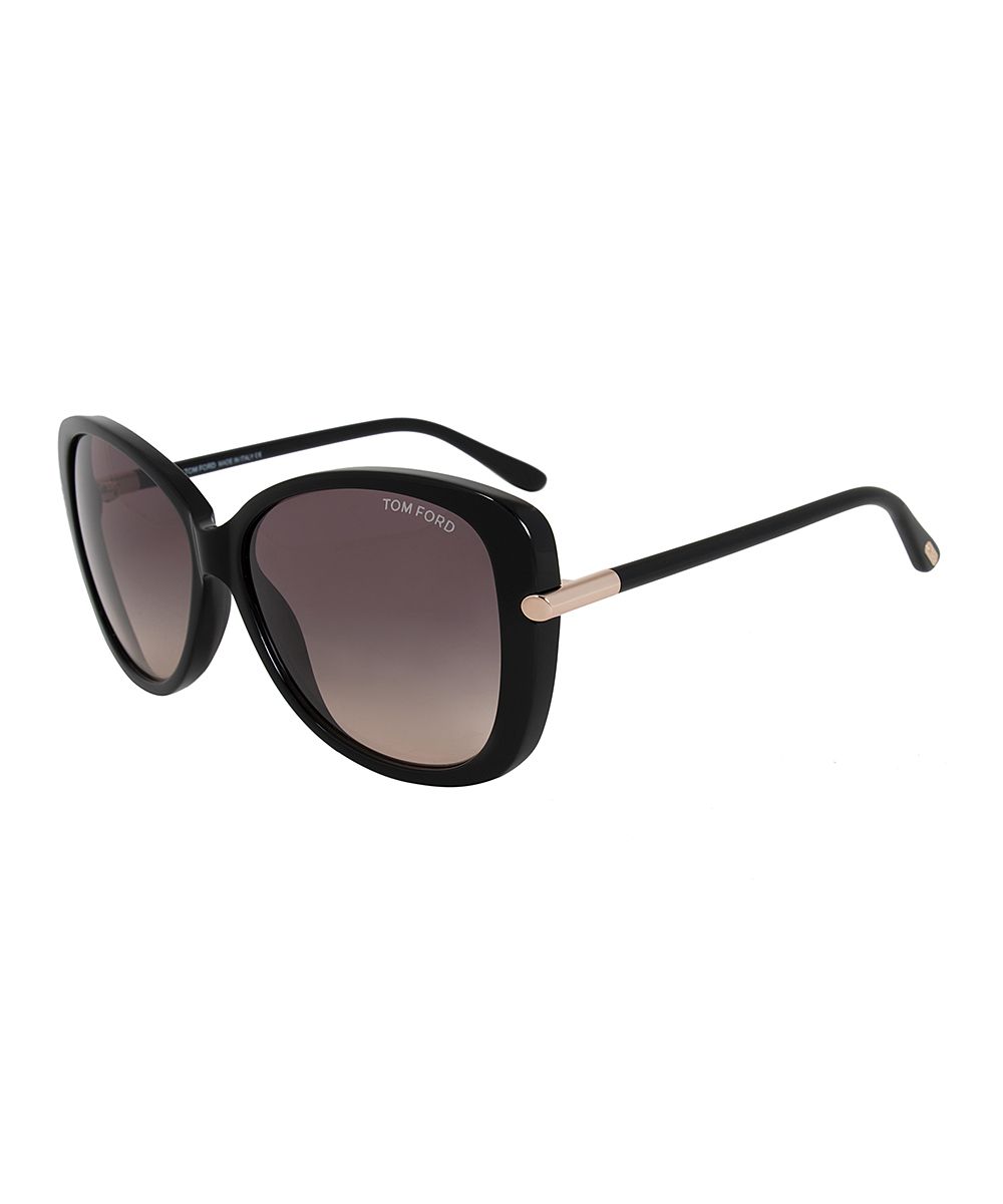 Black & Gray Butterfly Sunglasses | zulily