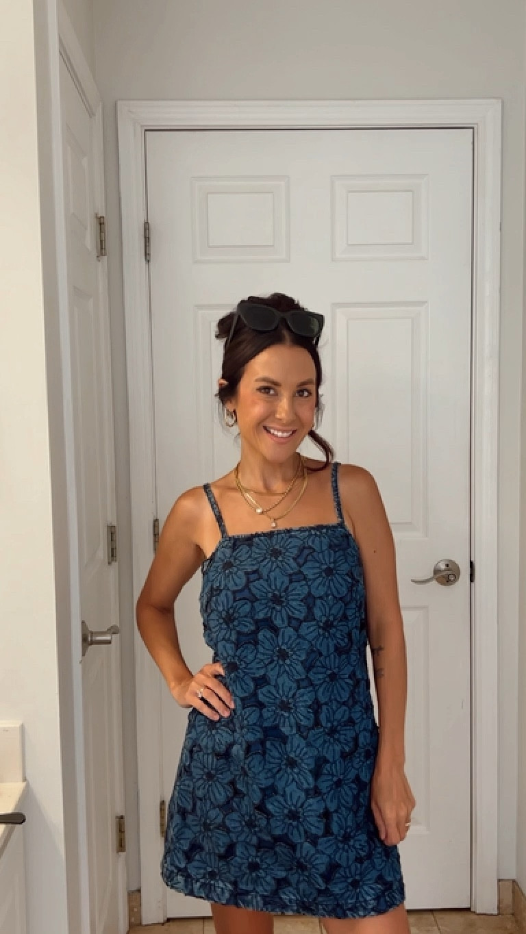 Denim dress with floral appliqué and I am obsessed!!! 

Denim dress, summer outfits, cute dresses 

#LTKPetite #LTKSaleAlert #LTKFindsUnder50