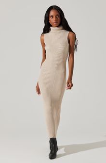 Channary Sleeveless Turtleneck Sweater Dress | ASTR The Label (US)