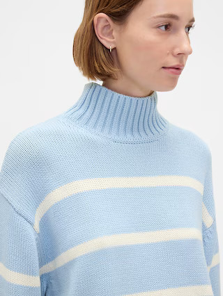 100% Cotton Oversized Mockneck Sweater | Gap (US)