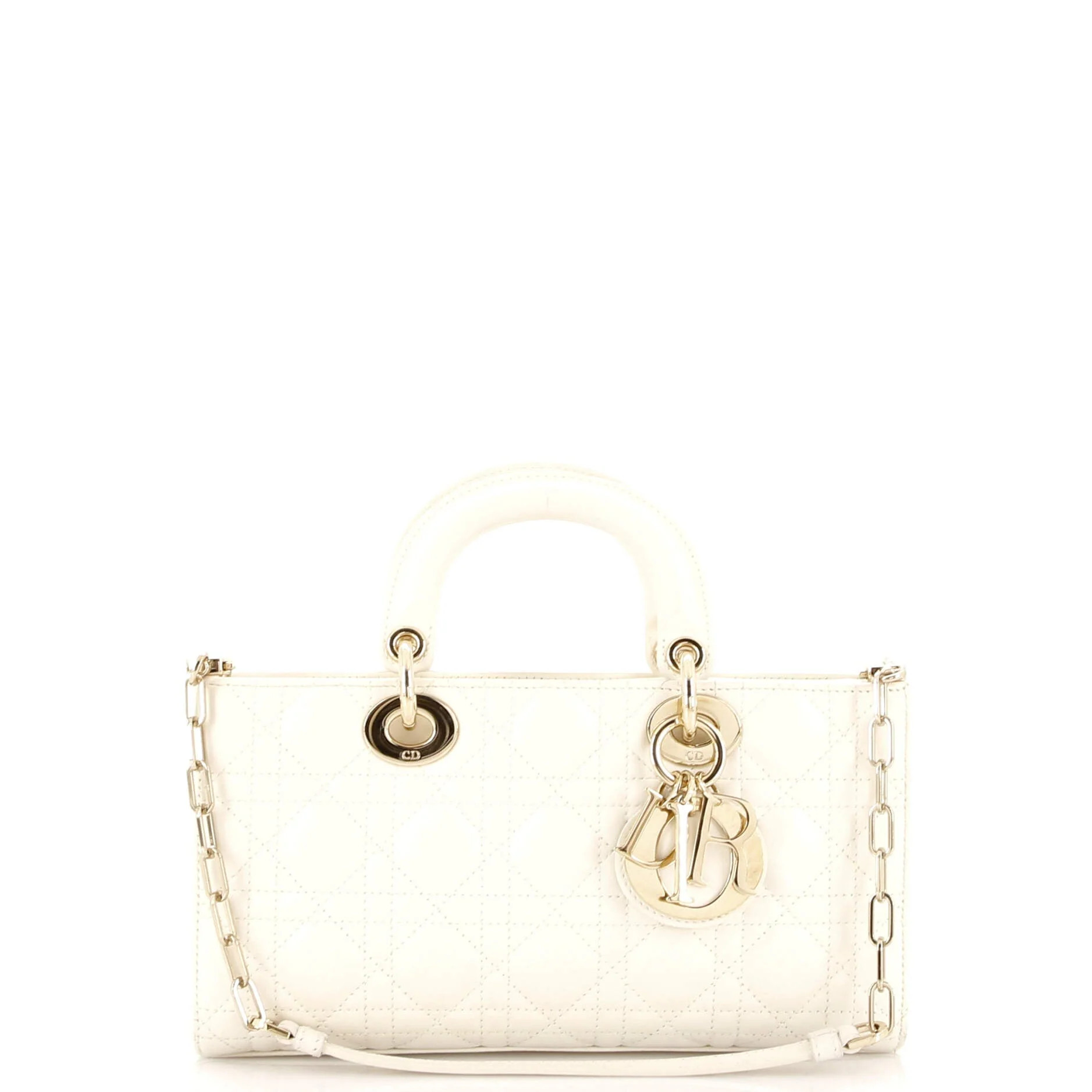 Lady D-Joy Bag Cannage Quilt Lambskin Medium | Shop Simon