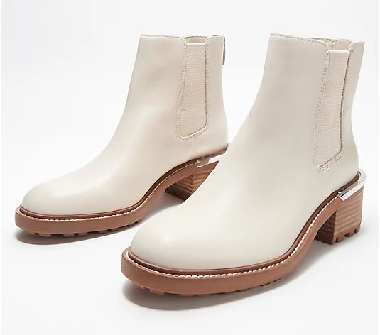 Vince Camuto Leather or Suede Chelsea Boots - Kelivena | QVC