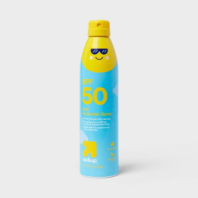 Kids' Sunscreen Spray - SPF 50 - 9.1oz - up&up™: Whole Body, Scented, Homosalate | Target