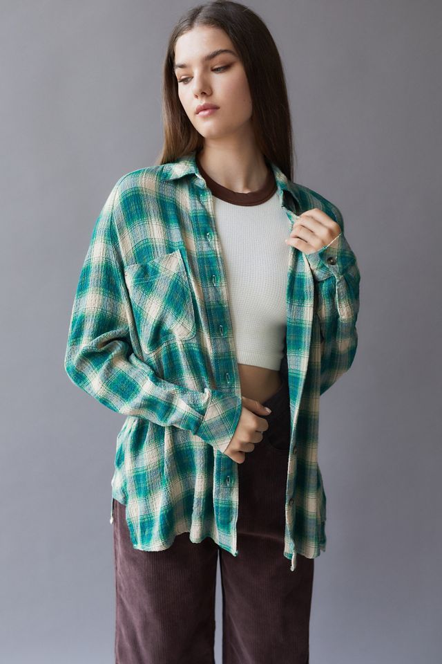 BDG Keanu Flannel Button-Down Shirt | Urban Outfitters (US and RoW)