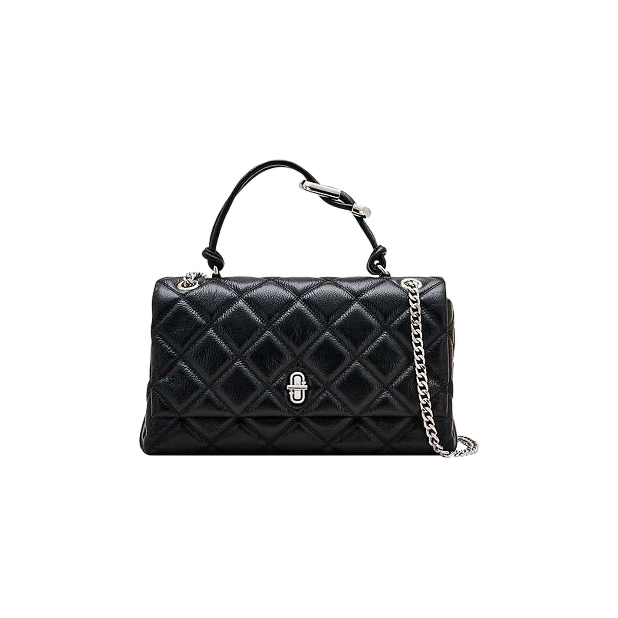 Marc Jacobs The Dual Chain Shoulder Quilted Leather Bag 'Black' | Women's Size Onesize | GOAT