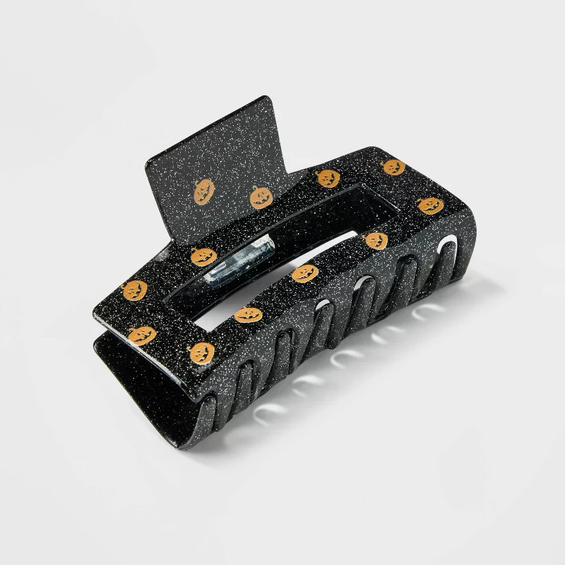 Halloween Rectangle Glitter Hair Claw Clip | Target