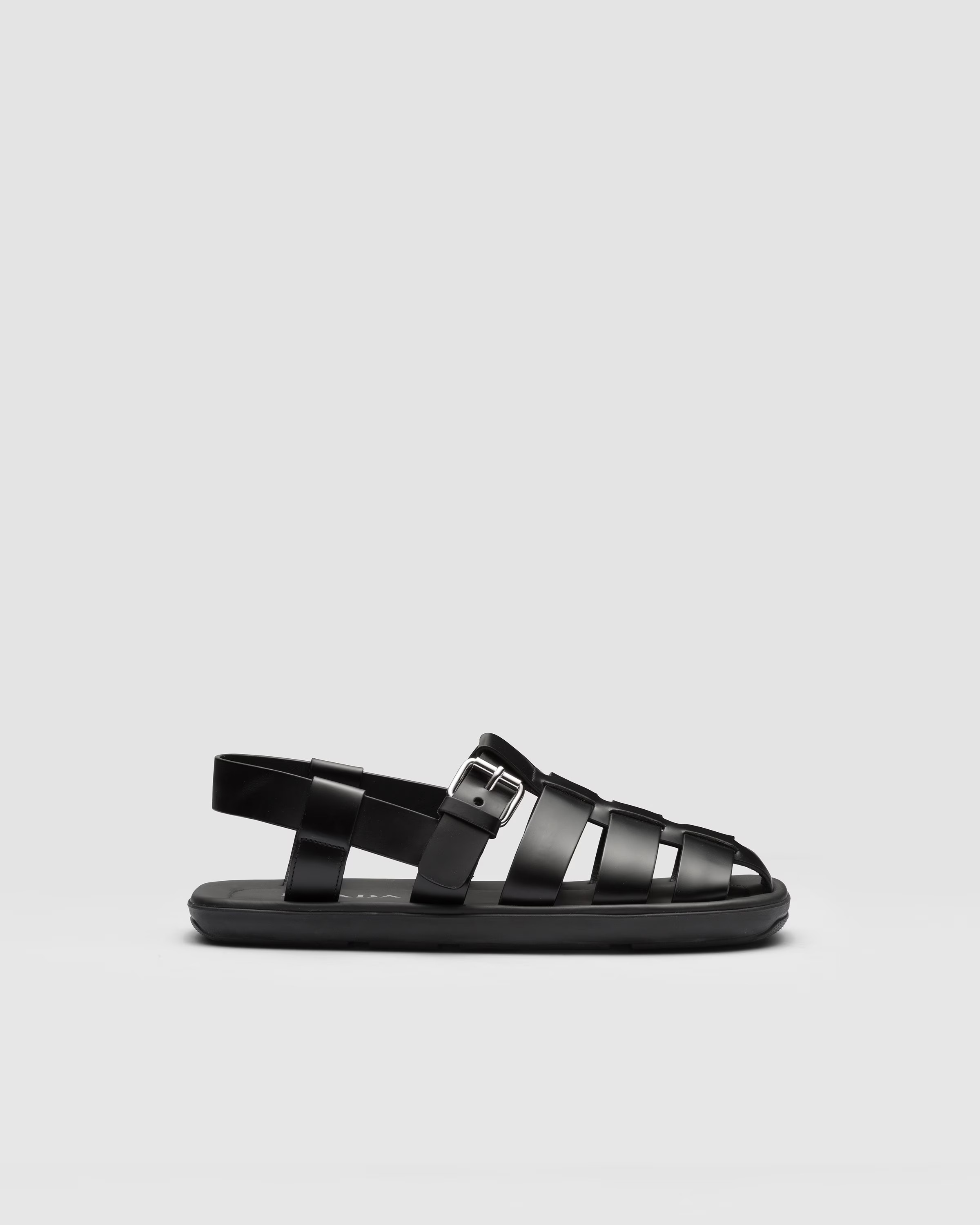 Brushed leather sandals | Prada Spa (EU + UK)
