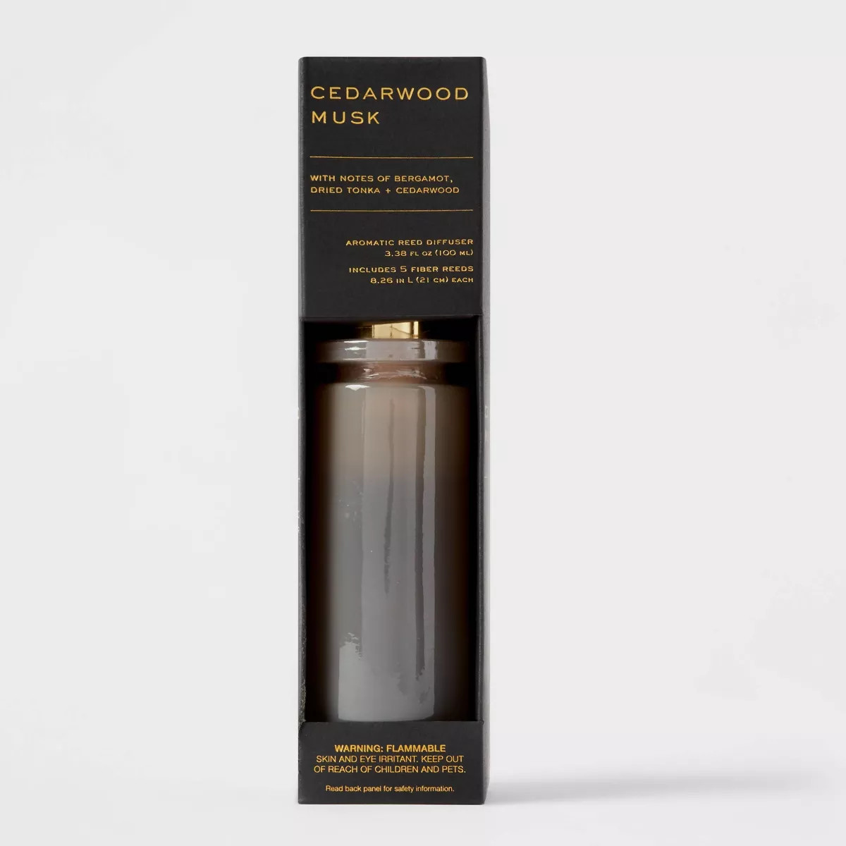 100ml Cedarwood Musk Black Label Fiber Oil Reed Diffuser - Threshold™: Home Fragrance, Bergamot... | Target
