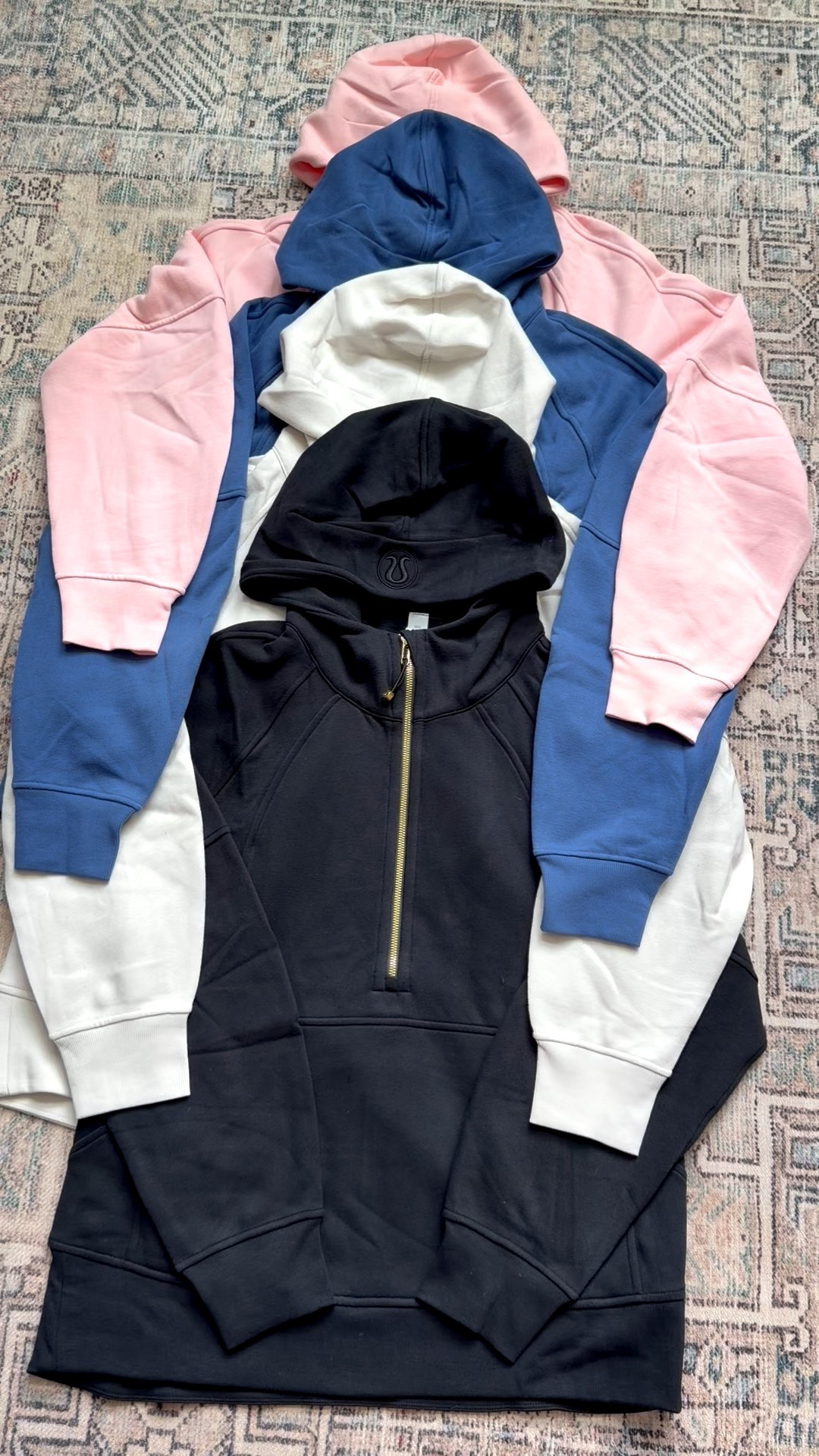 Long 1/2 Zip Scuba Hoodies on sale in a bunch of colors! Several other styles as well! These are long enough for bootie coverage! 

#LTKActive #LTKSaleAlert #LTKFindsUnder100