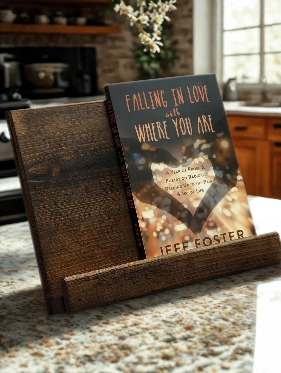 Hand Crafted Wooden Cookbook Stand: Pine Farmhouse Decor | Etsy (US)