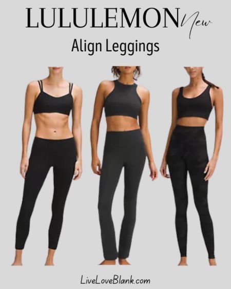 Lululemon align leggings
New releases 
Low rise pant
High rise pant with pockets
High rise mini flare pant



#LTKSeasonal #LTKActive #LTKStyleTip