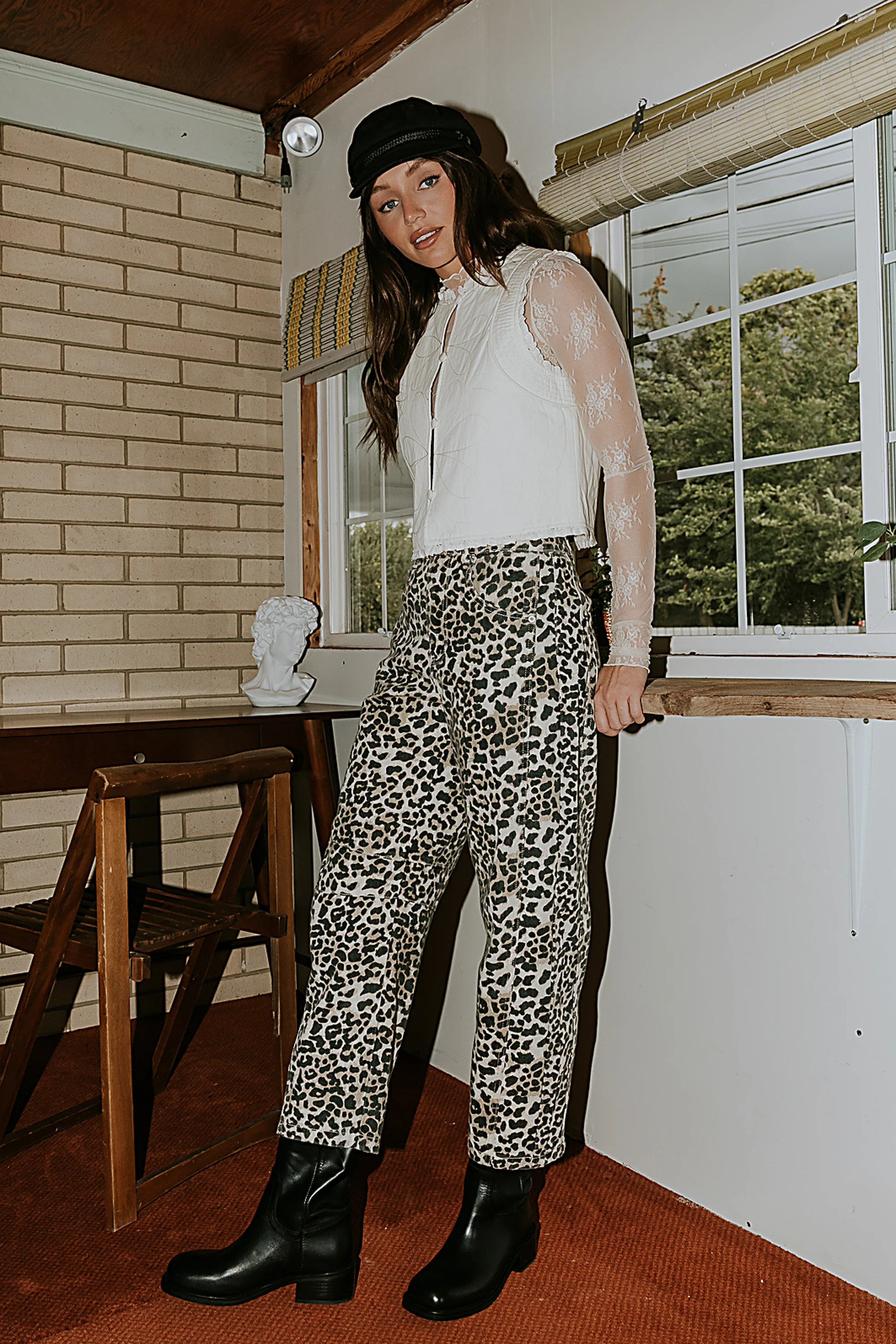 Lisette Barrel Jean in Leopard | Böhme US