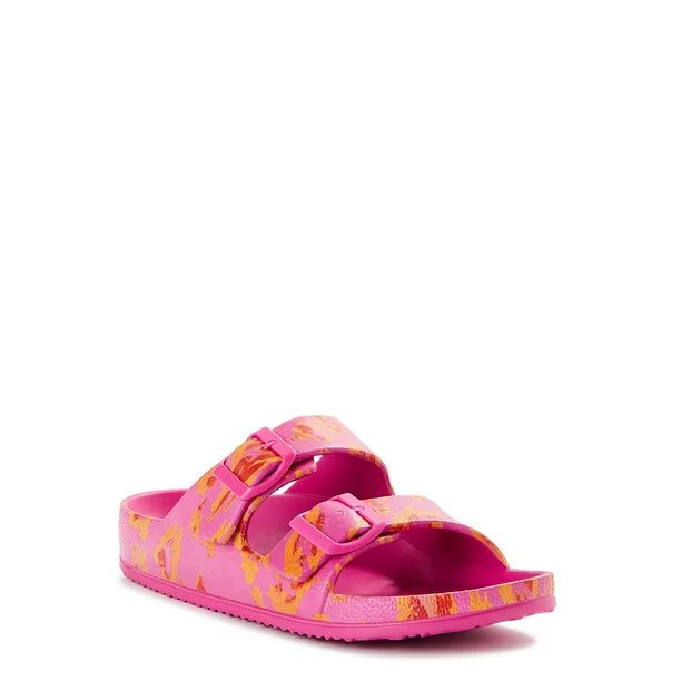 Scoop Women's Slide Sandals with Printed Footbed - Walmart.com | Walmart (US)